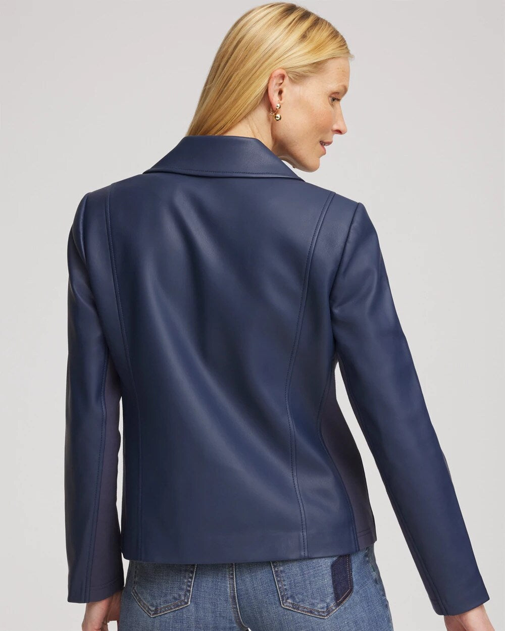 Faux Leather Moto Jacket