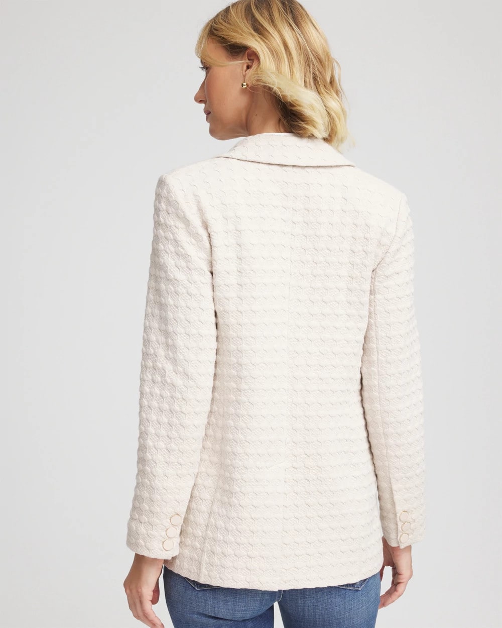 Textured Knit Blazer