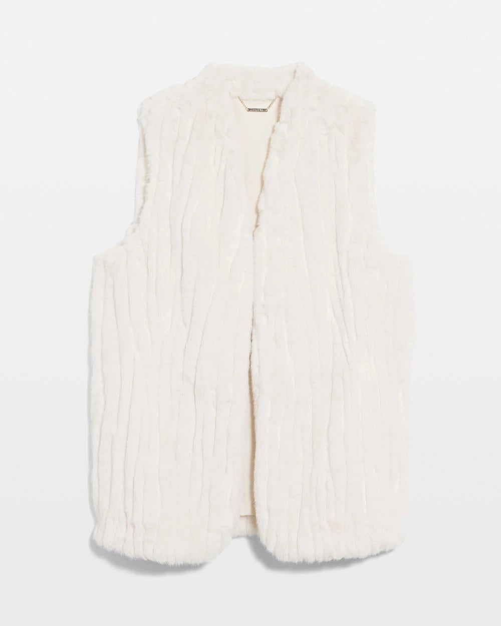 Elongated Faux Fur Vest