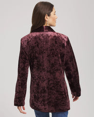 Crushed Velvet Blazer