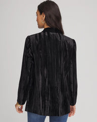 Velvet Shawl Collar Blazer