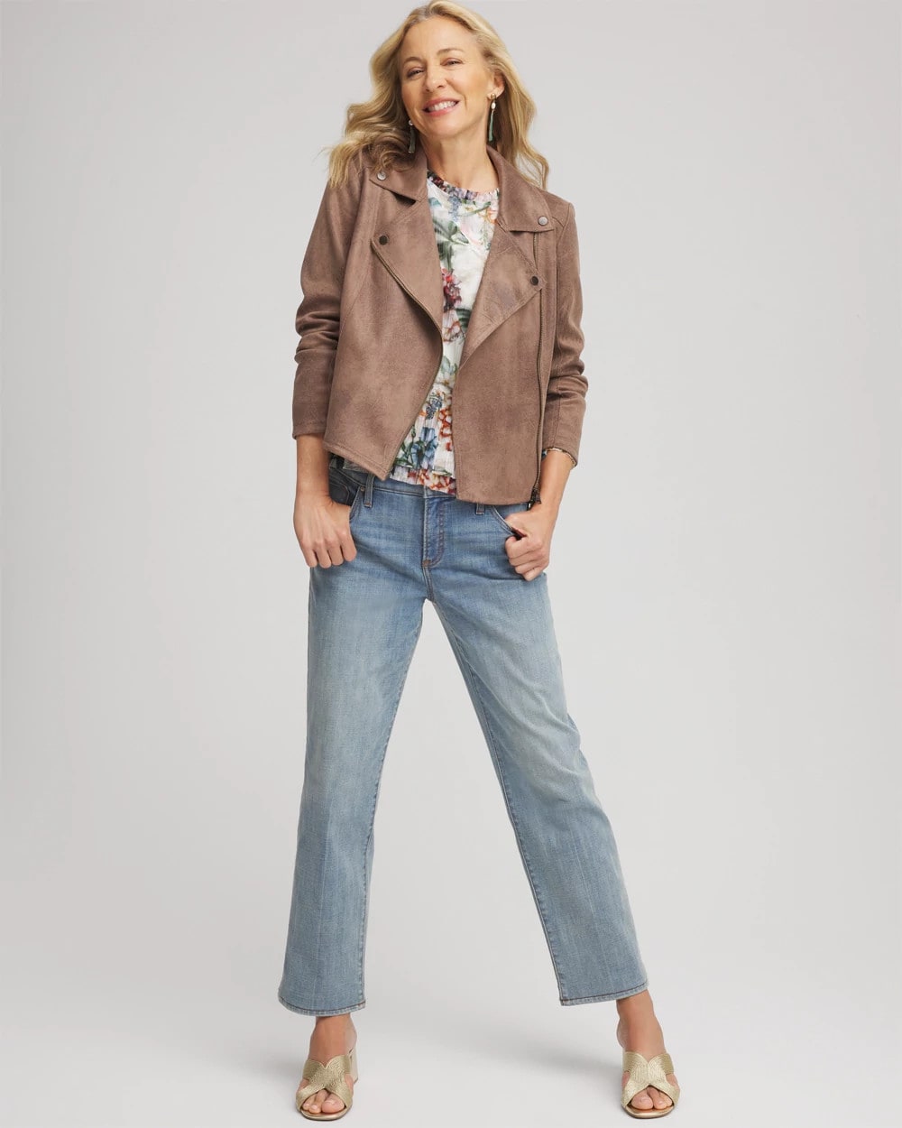 Suede Moto Jacket