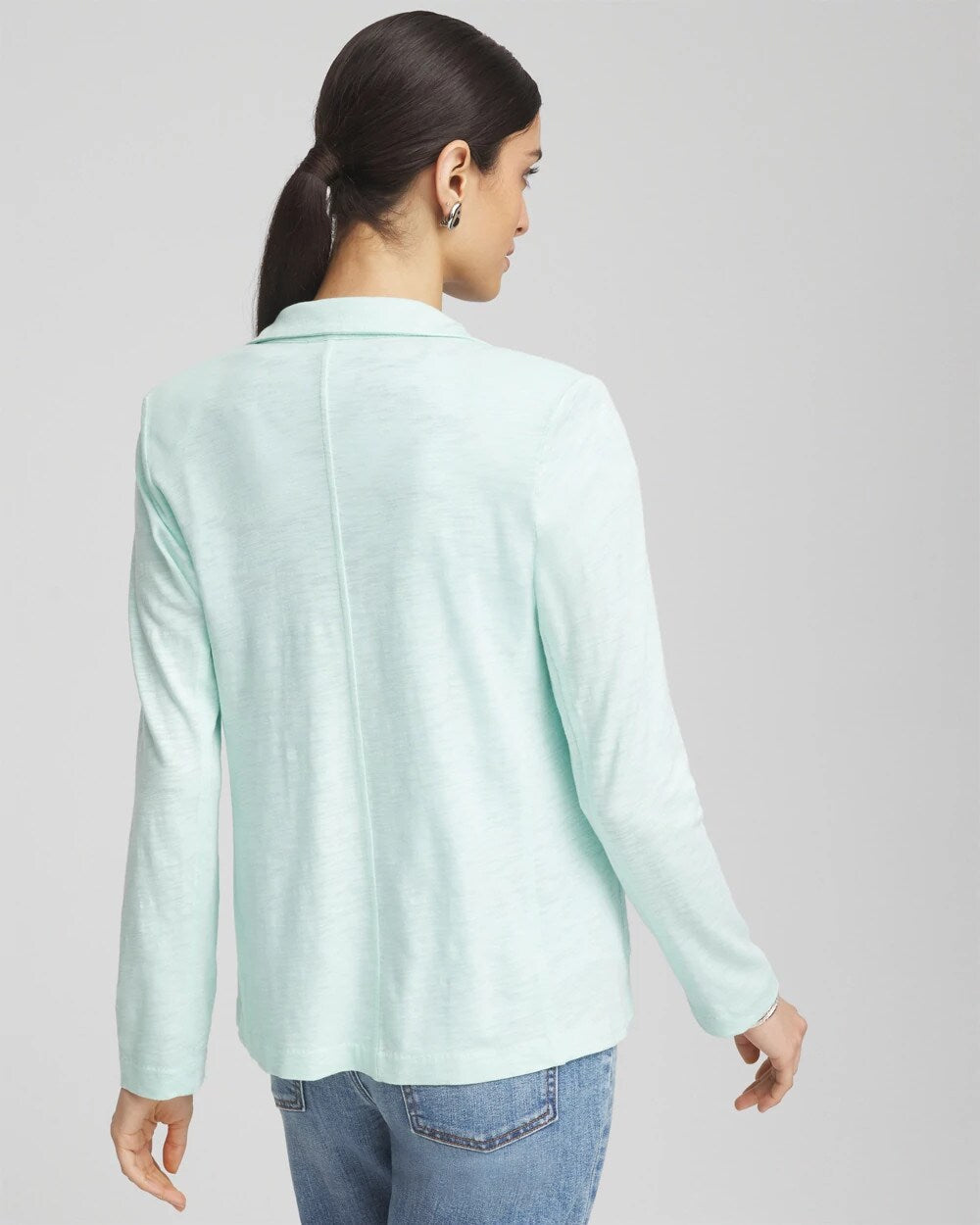 Slub Knit Blazer