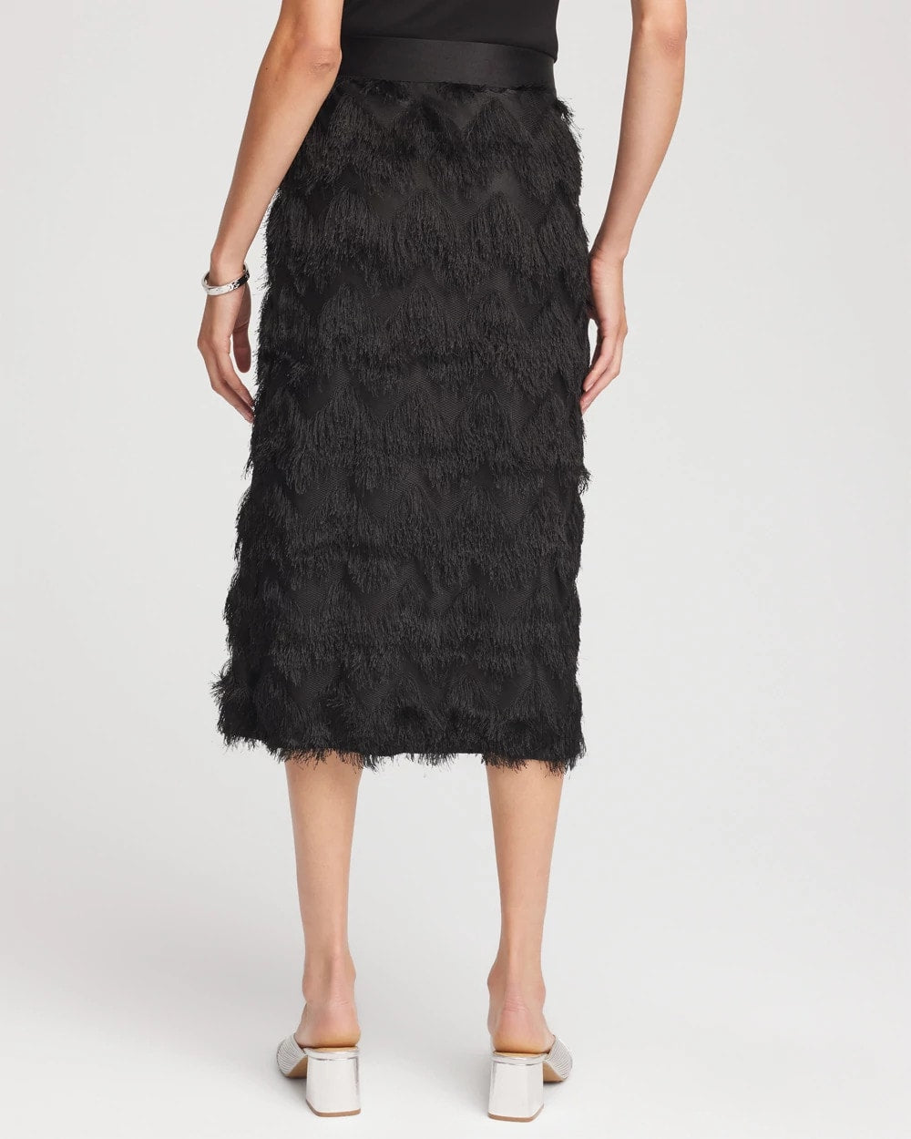 Chevron Fringe Party Skirt