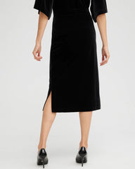 Travelers™ Velvet Midi Skirt