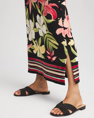 Travelers™ Tropical-Lily Midi Skirt