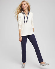 Zenergy® Double-Knit Stripe Hood Tunic