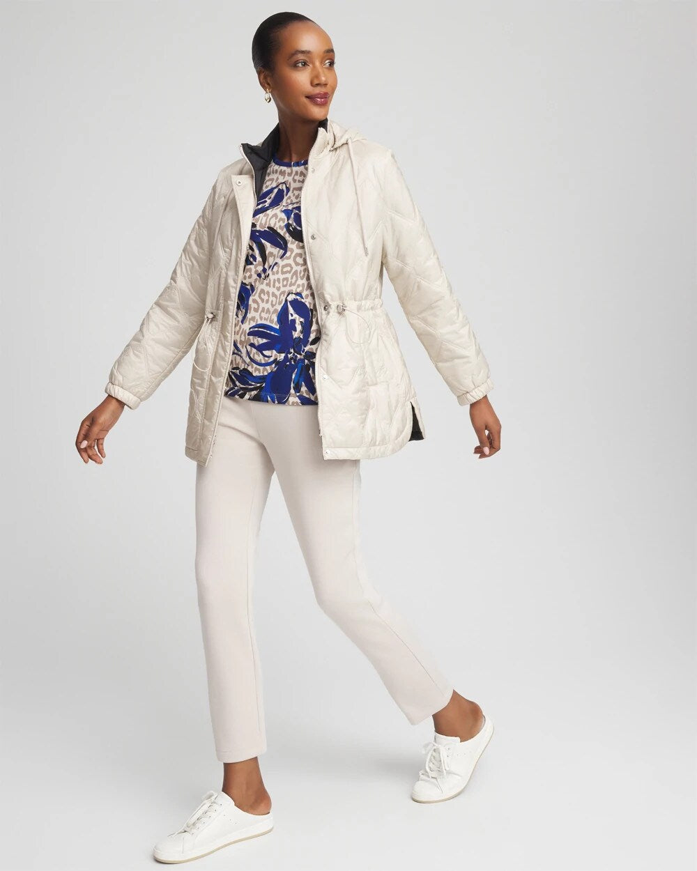 Zenergy® Water-Resistant Quilted Anorak Jacket
