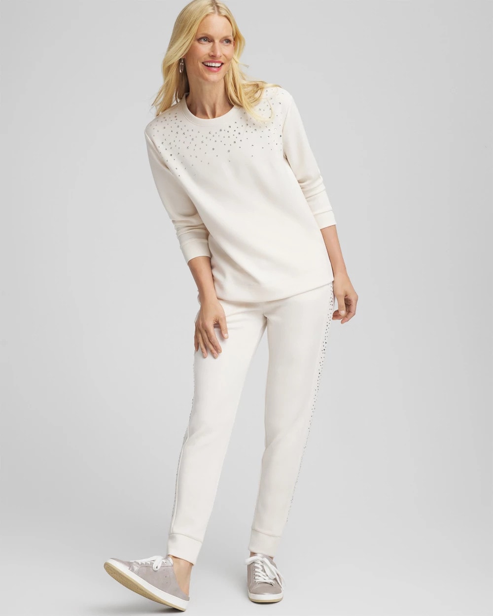 Zenergy® Rhinestone Pullover Top