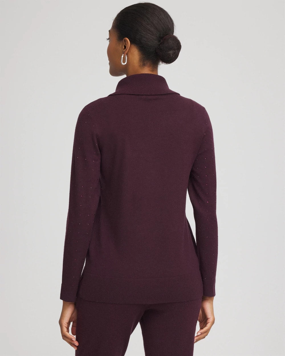 Zenergy® Luxe Diamante Cowlneck Tunic