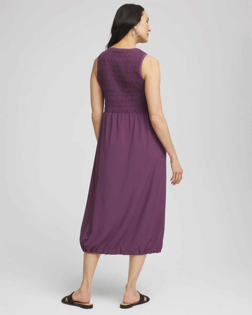 Zenergy® UPF Smocked Midi Dress