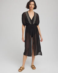 Miraclesuit® Beach Embroidered Long Kimono
