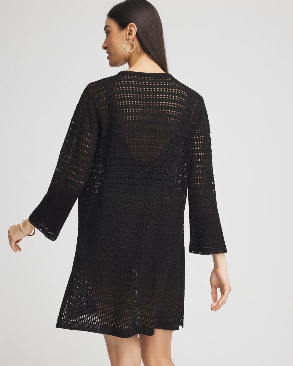 Chico's Tie-Front Beach Swimsuit Cover-Up