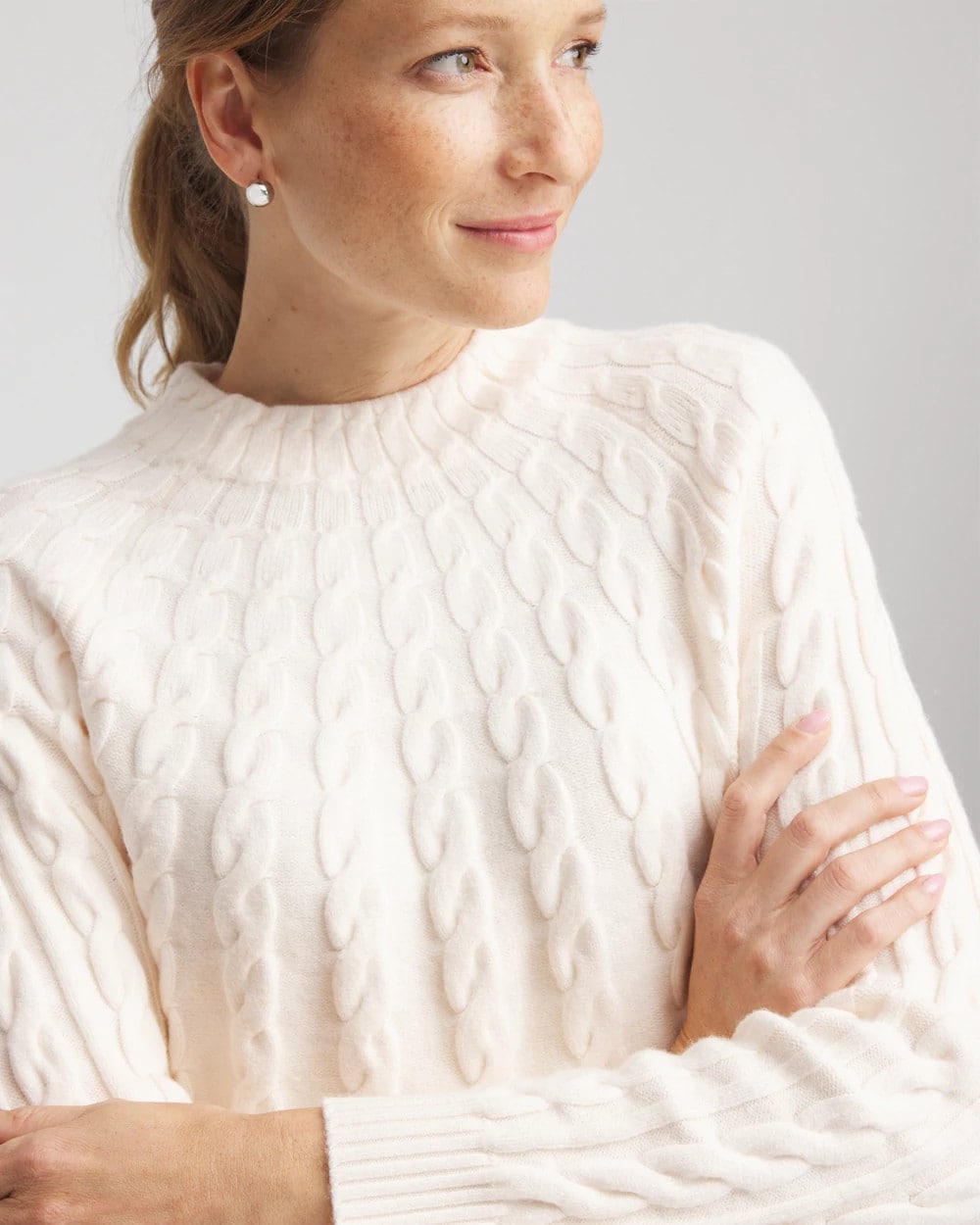 Zenergy® Luxe Cable Sweater