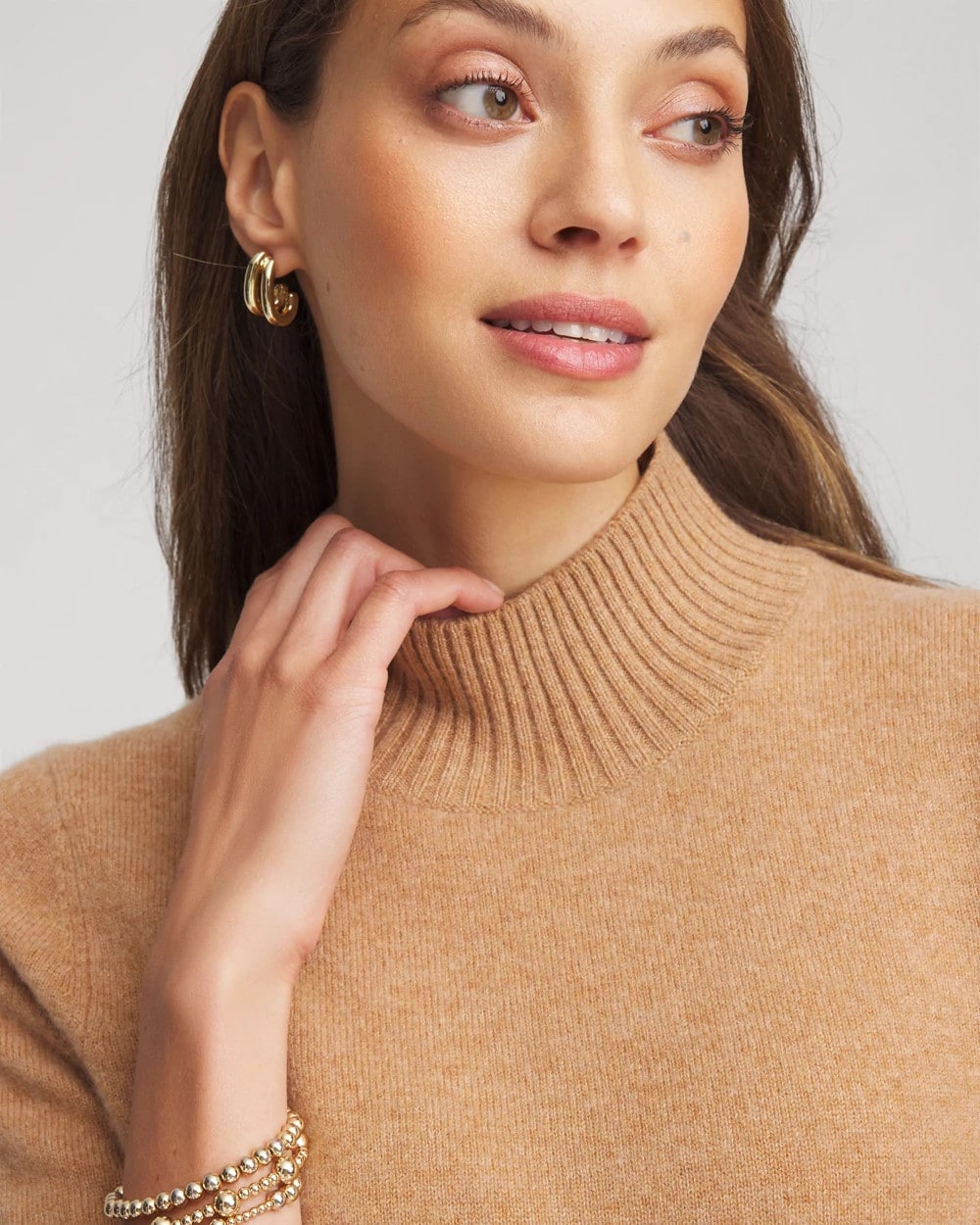 Cashmere Elbow-Sleeve Sweater