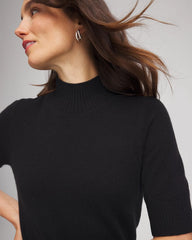 Cashmere Elbow-Sleeve Sweater