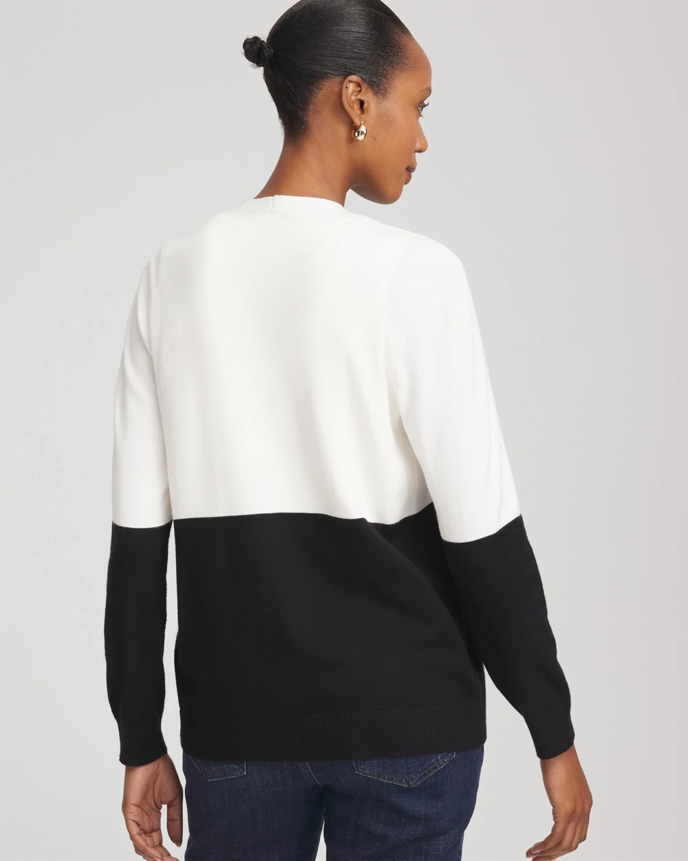 Ella Colorblock Long-Sleeve Cardigan
