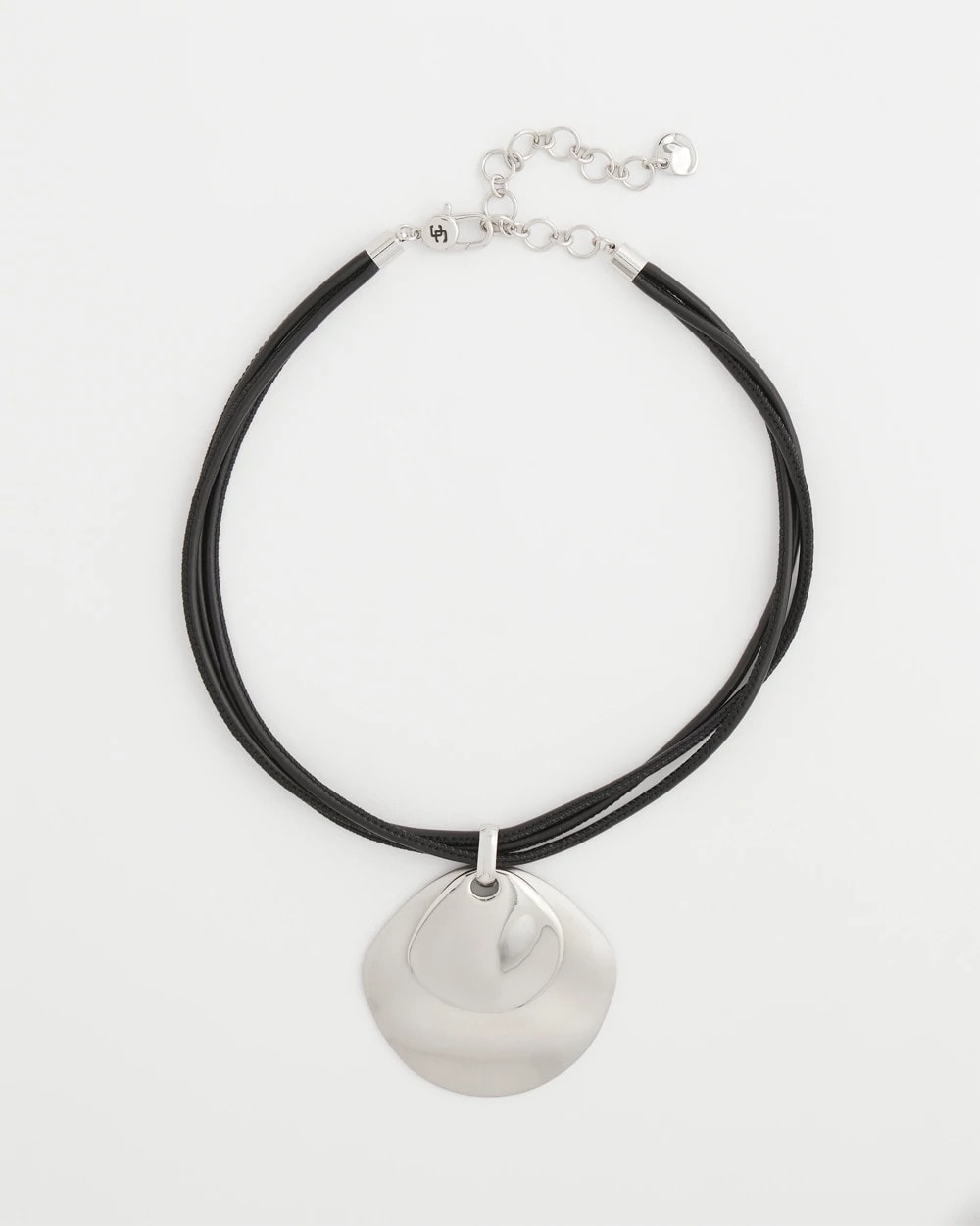 Silver Pendant On Cord