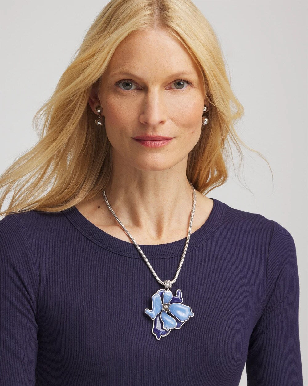 Blue Flower Pendant