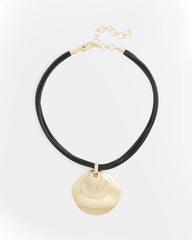 Gold Pendant On Cord