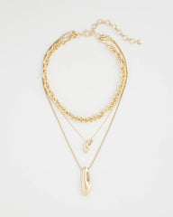 Convertible Three-Strand Pendant Necklace