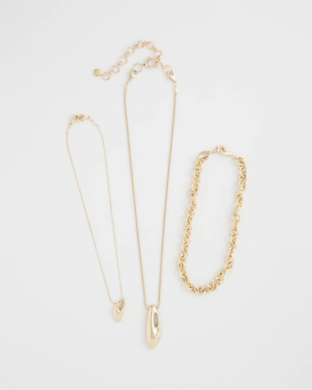 Convertible Three-Strand Pendant Necklace