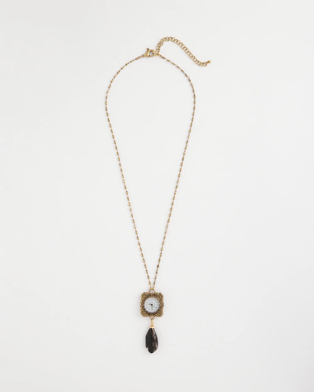 Clock Pendant Necklace