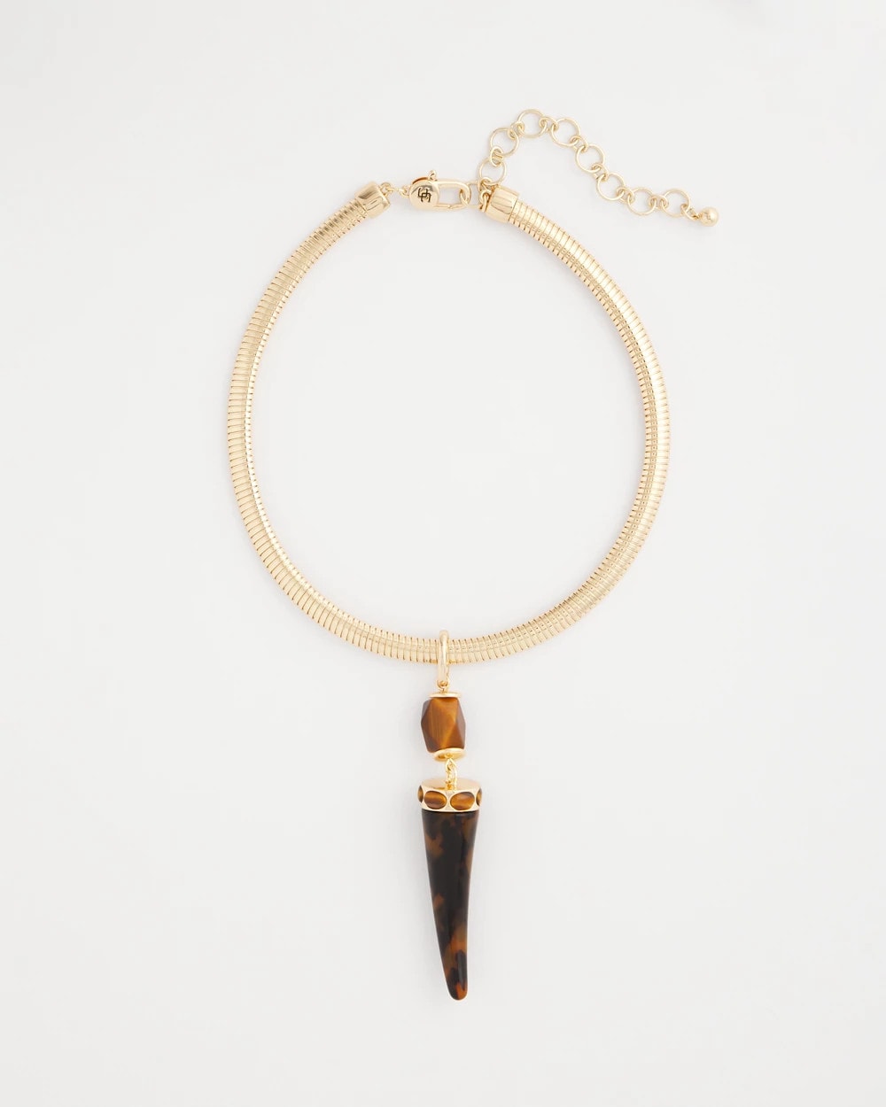 Tortoise Pendant Collar Necklace