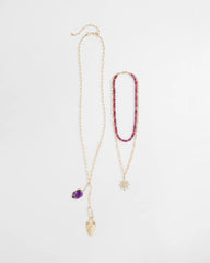 Amethyst Convertible Multi-Layer Necklace