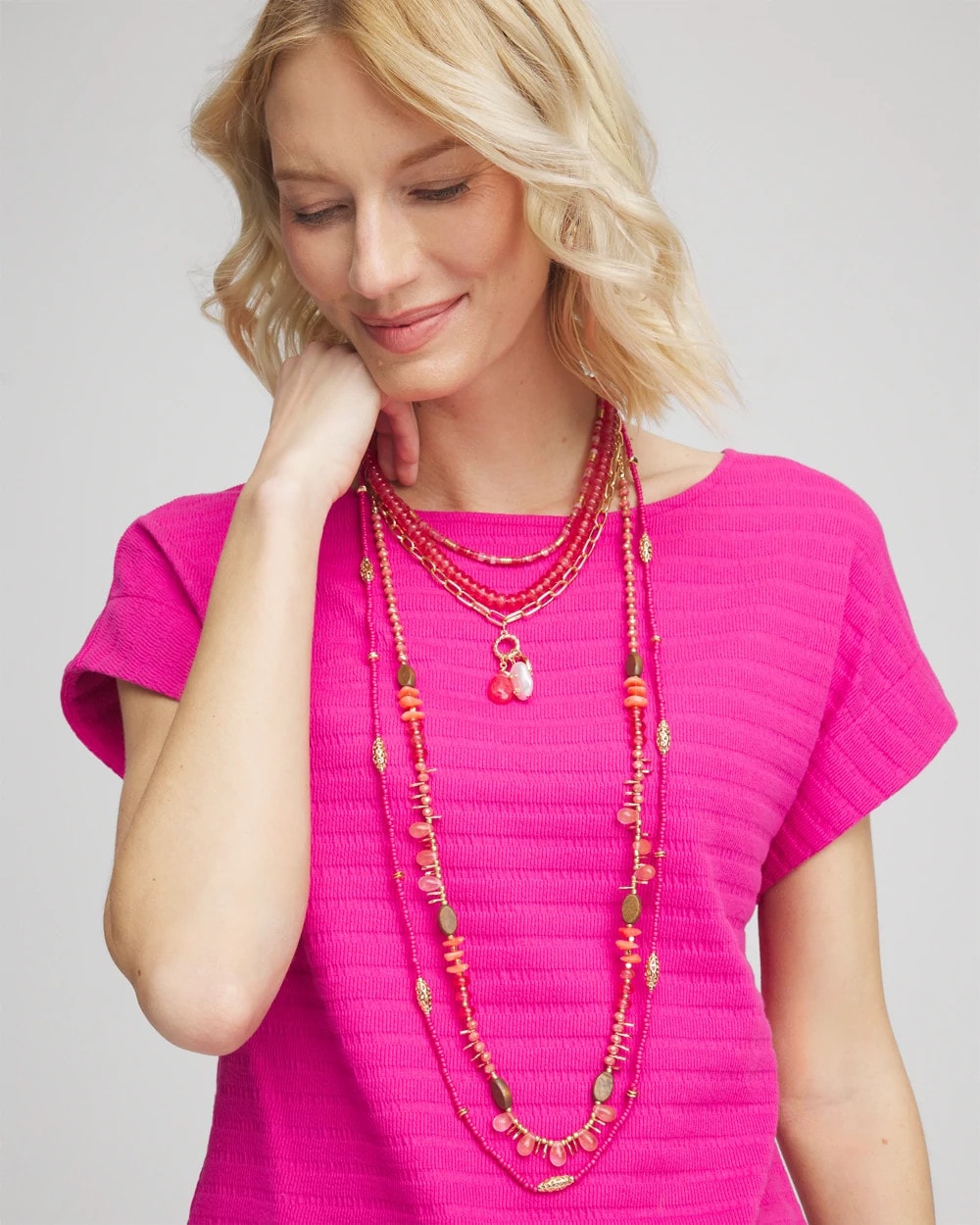 Convertible Beaded Pendant Necklace