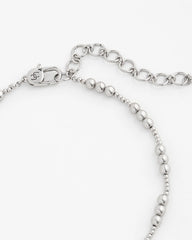 Silvertone Beaded Necklace