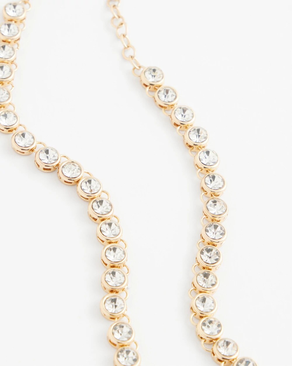 Goldtone Tennis Necklace