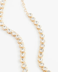 Goldtone Tennis Necklace