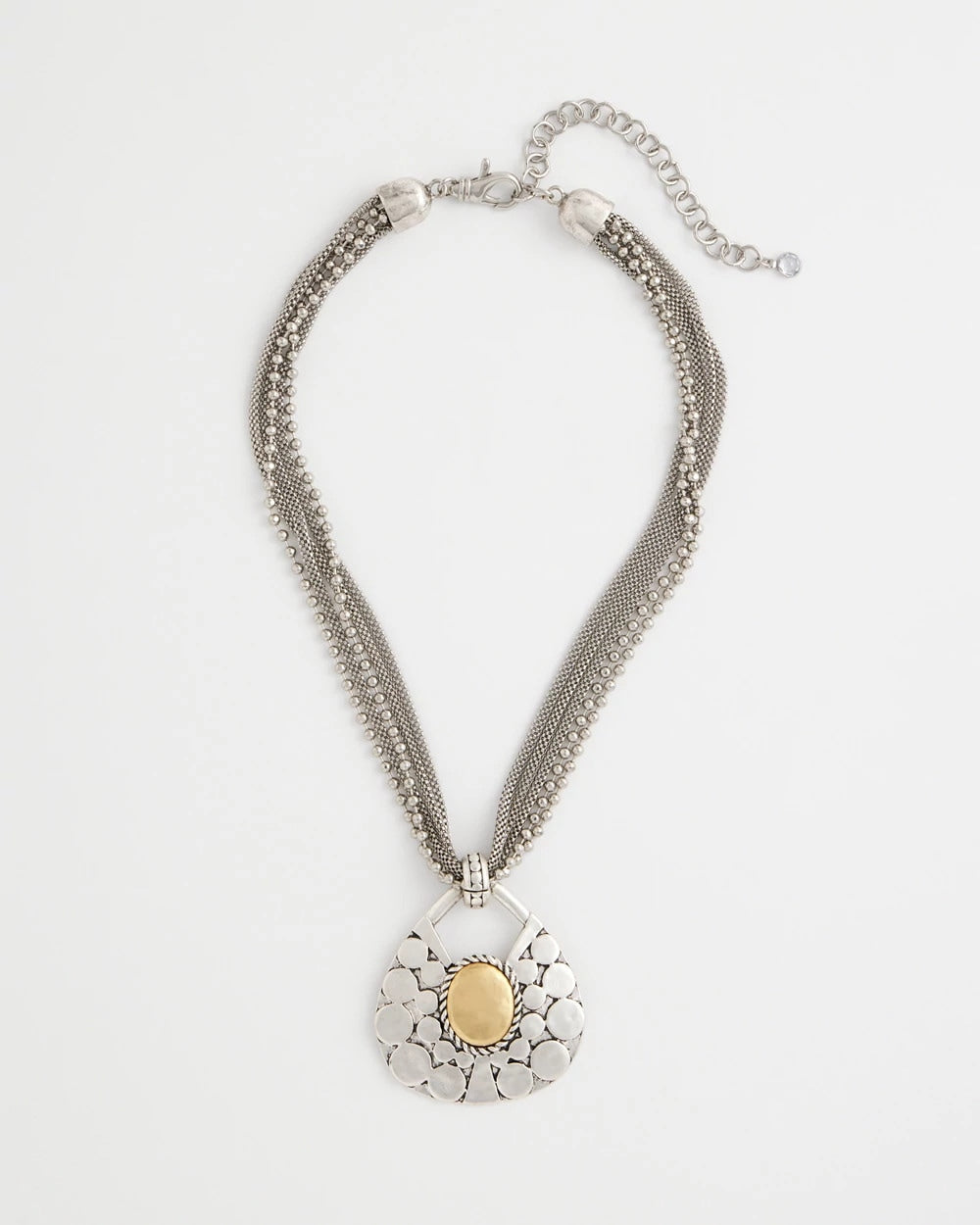 Island Metal Pendant Necklace
