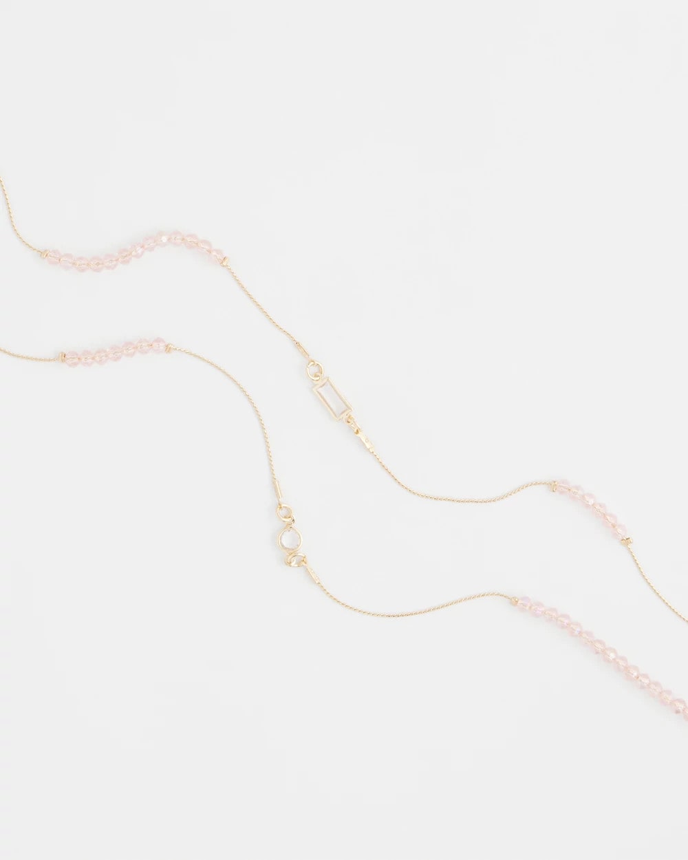 Pink Double-Strand Necklace
