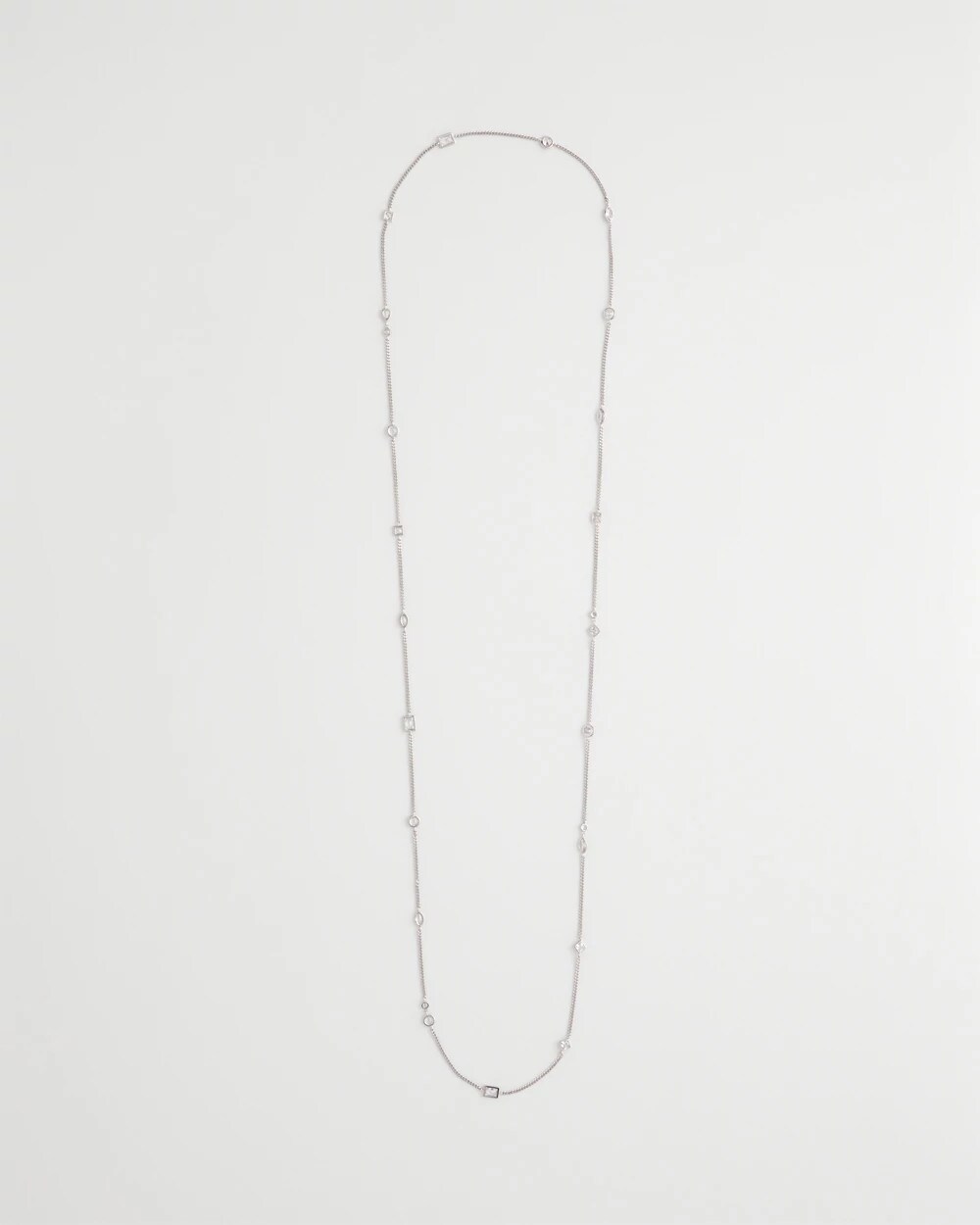 Fine Crystal Long Chain Necklace