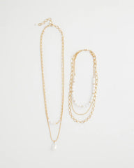 Convertible Pearl Multistrand Necklace