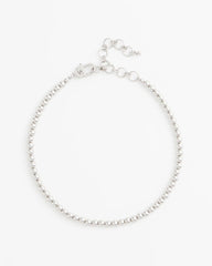 Silvertone Beaded Necklace