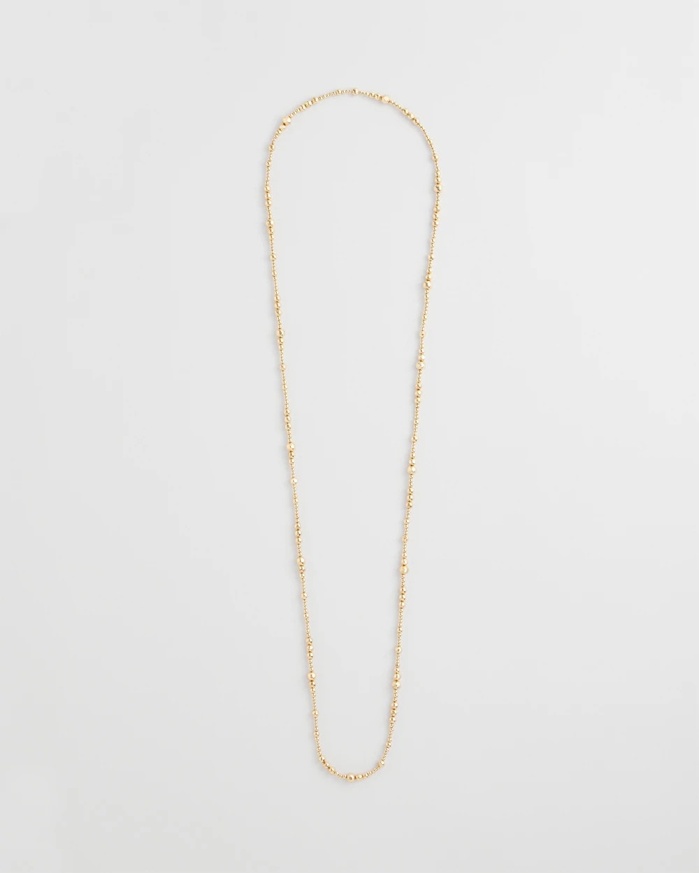 Goldtone Long Beaded Necklace
