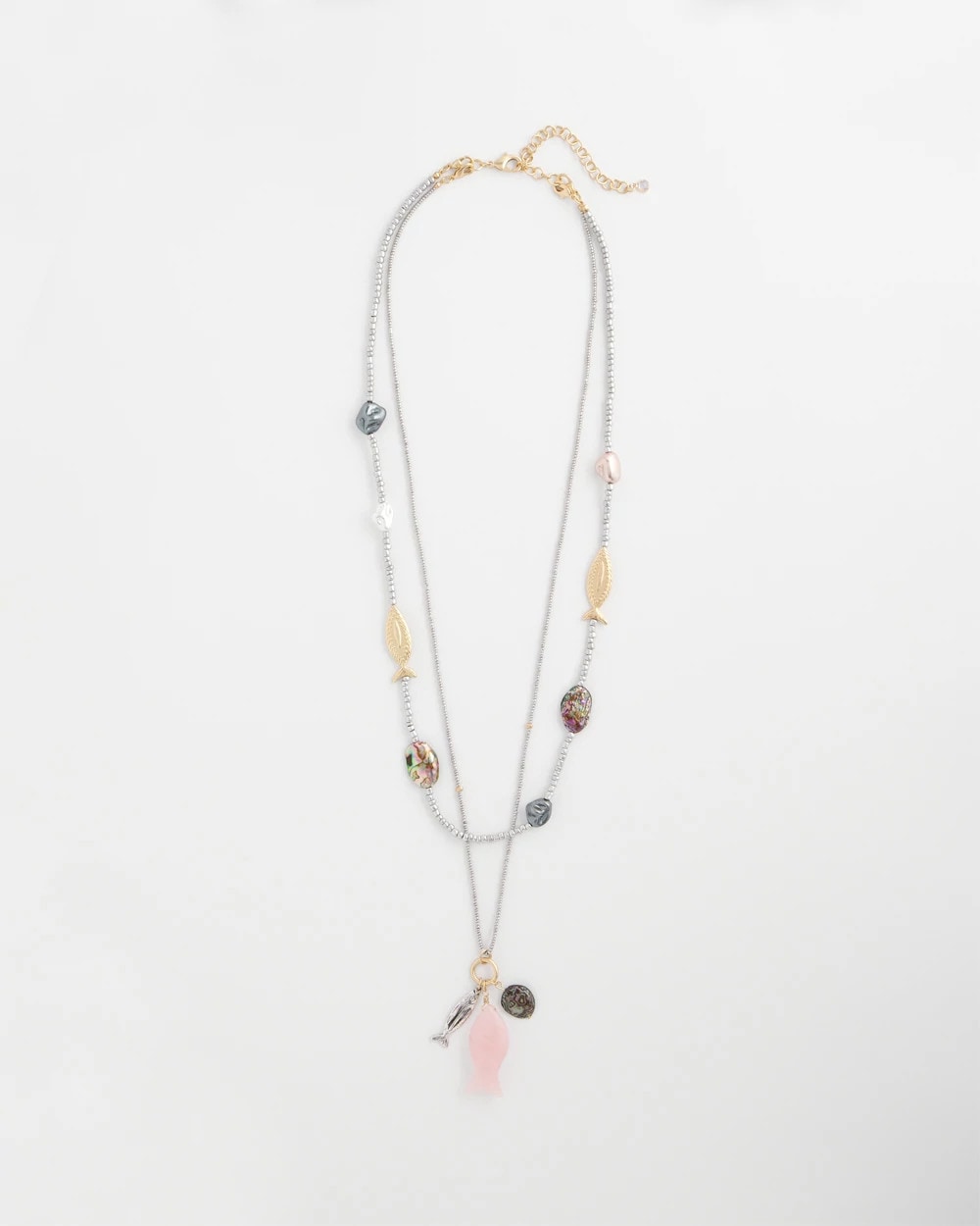 Chico's Originals White Jade Ocean Necklace