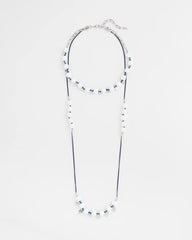 Convertible White Stone Necklace