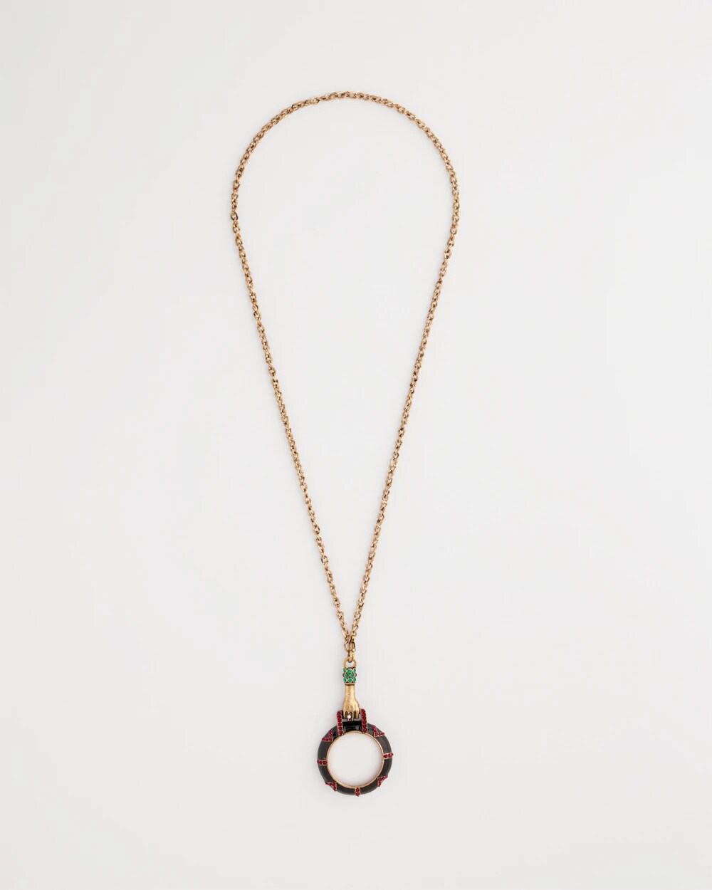 Hand Monocle Pendant Necklace