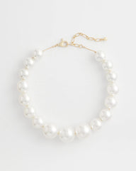 Large Pearl Collar Necklace