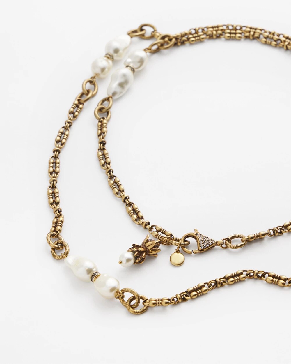 Single Strand Modern Pearl Necklace