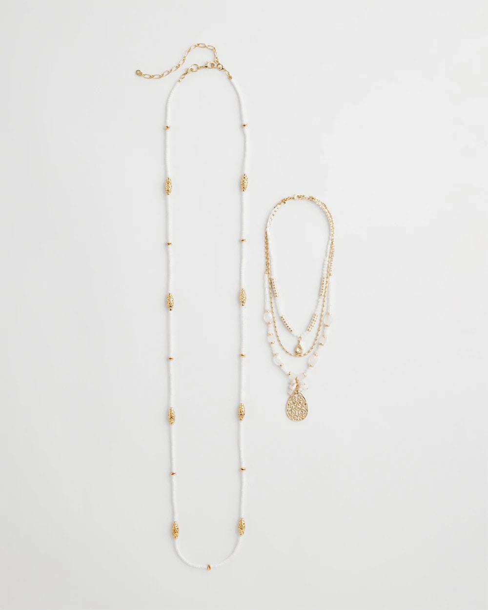 Convertible Beaded Pendant Necklace