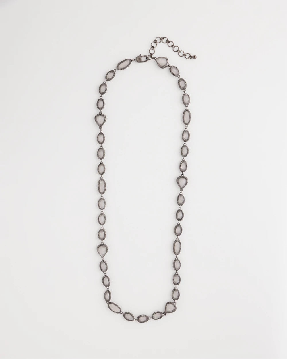 Frosted Quartz Single Strand Necklace