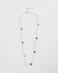 Beaded Faux Pearl Single-Strand Necklace