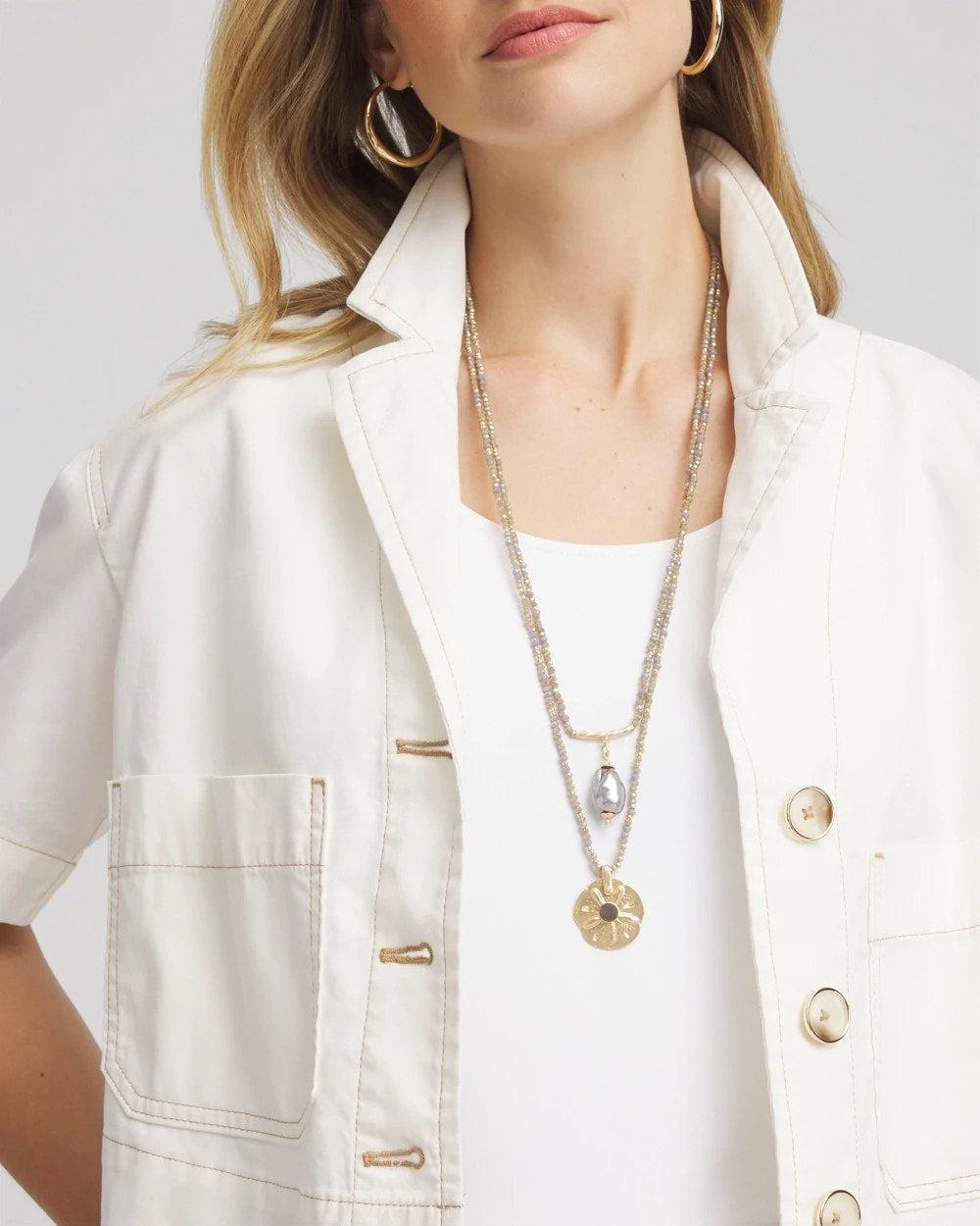 Convertible Abalone Pendant Necklace