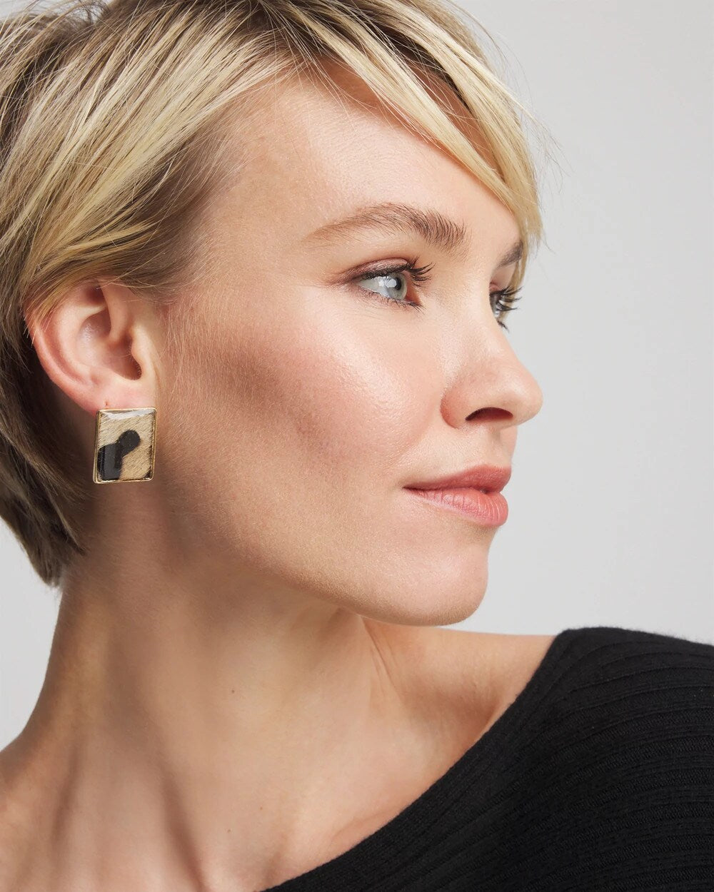 Chico's Originals Animal Square Stud Earrings