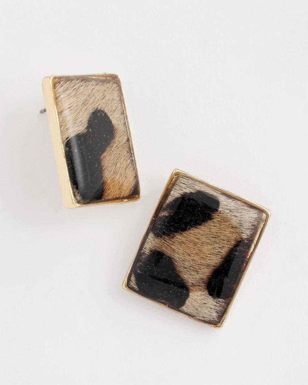 Chico's Originals Animal Square Stud Earrings